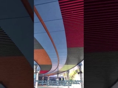 Dekorasyon Asma Metal Tavan U Alüminyum Profil Ekranlı Tavan 20mm Kalınlık